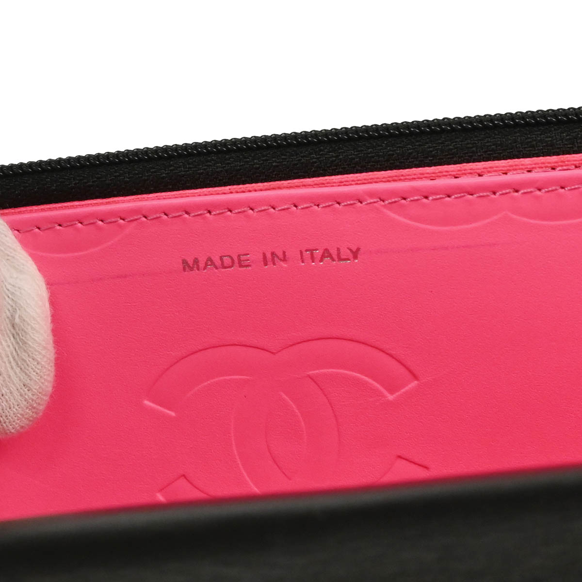 Chanel 2010-2011 Black Calfskin Cambon Ligne WOC