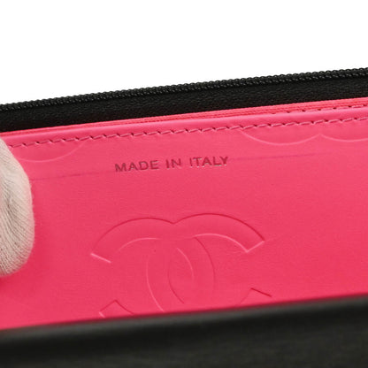 Chanel 2010-2011 Black Calfskin Cambon Ligne WOC