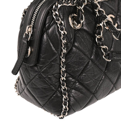 Chanel 2019 Black Calfskin Luxury Line Handbag