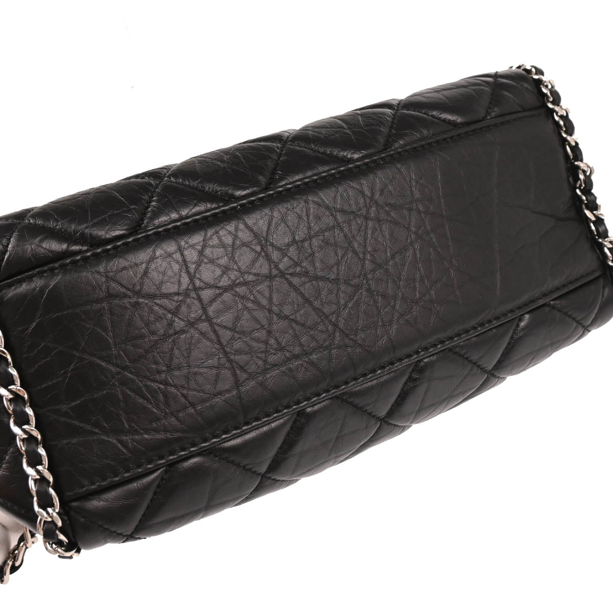 Chanel 2019 Black Calfskin Luxury Line Handbag