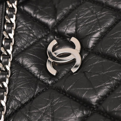 Chanel 2019 Black Calfskin Luxury Line Handbag