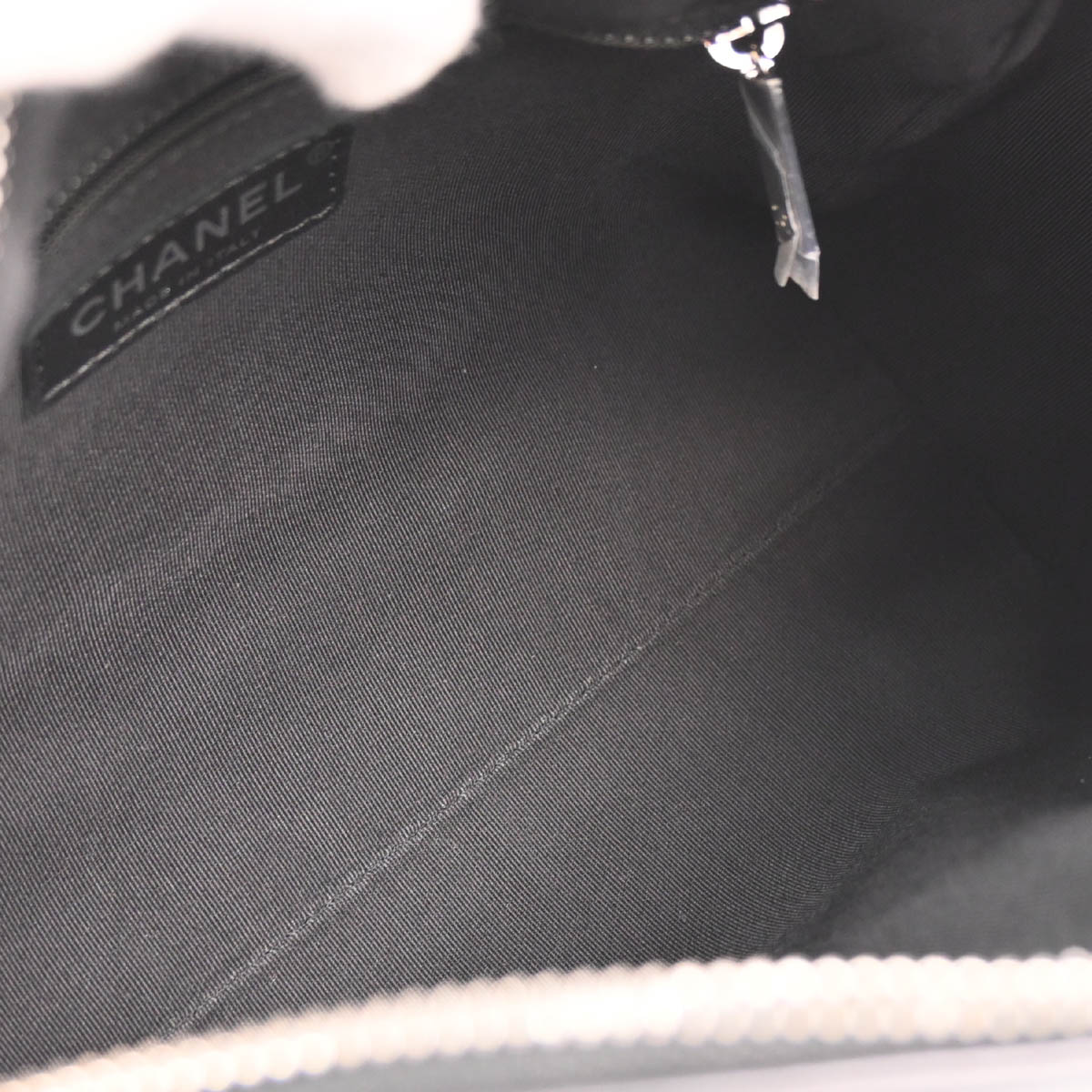 Chanel 2019 Black Calfskin Luxury Line Handbag