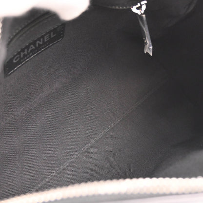 Chanel 2019 Black Calfskin Luxury Line Handbag