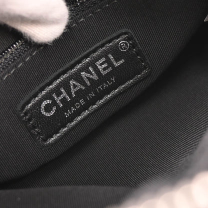 Chanel 2019 Black Calfskin Luxury Line Handbag