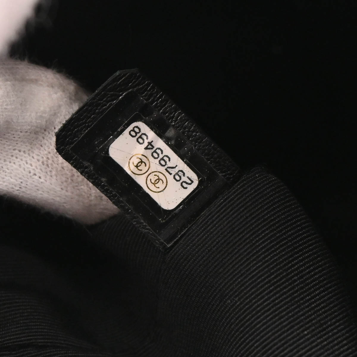 Chanel 2019 Black Calfskin Luxury Line Handbag