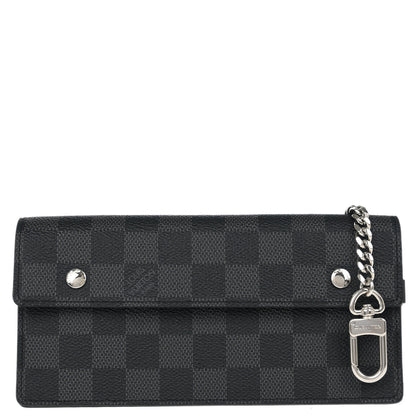 Louis Vuitton 2012 Damier Graphite Portefeuille Accordion Wallet N60023