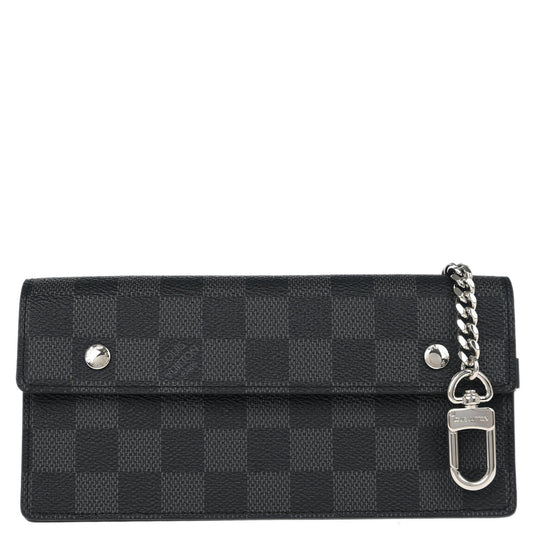 Louis Vuitton 2012 Damier Graphite Portefeuille Accordion Wallet N60023