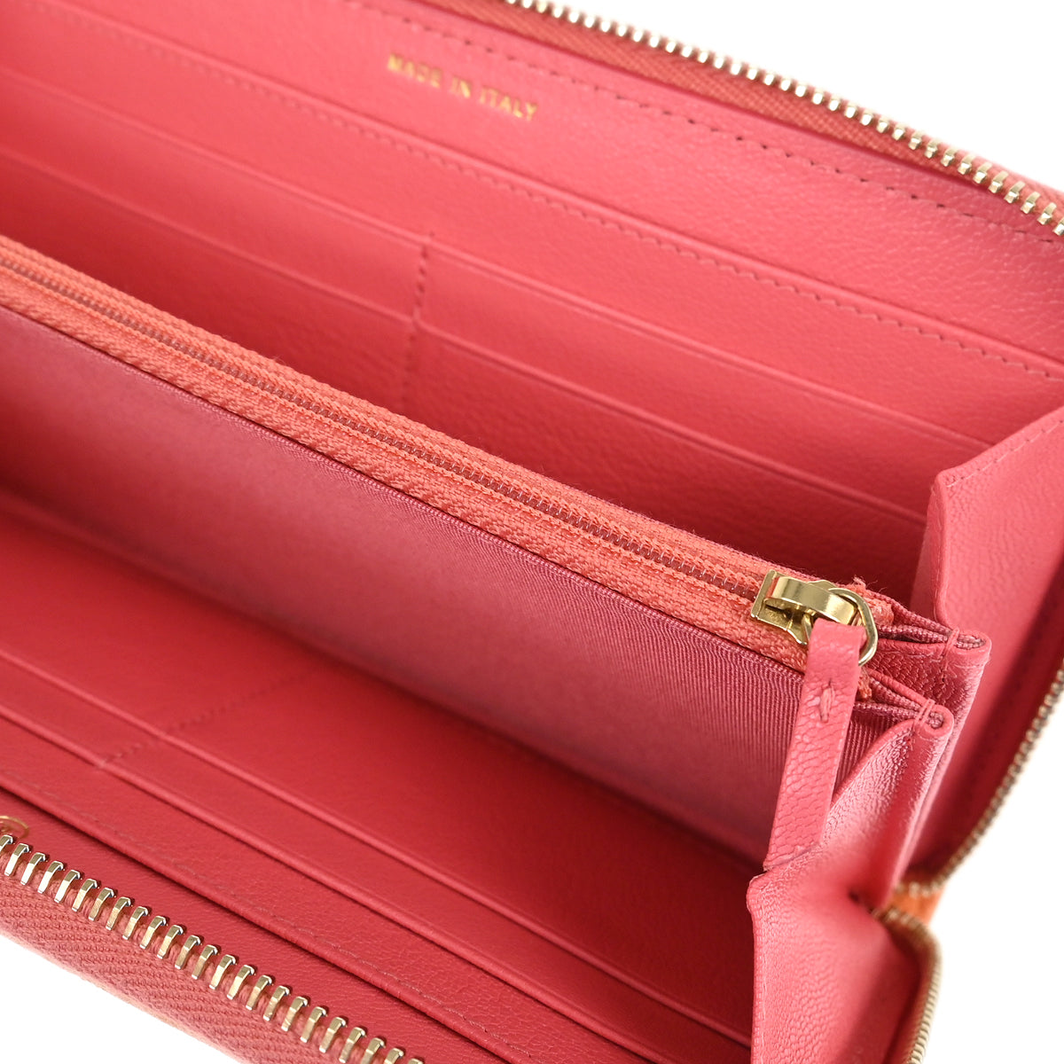 Chanel 2019 Orange Caviar Long Wallet