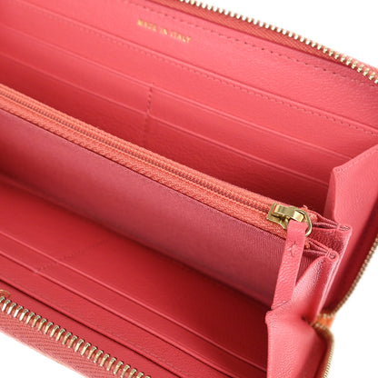 Chanel 2019 Orange Caviar Long Wallet