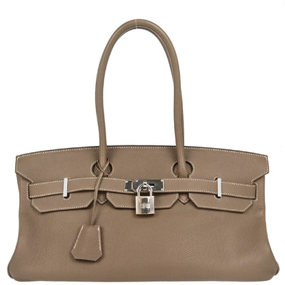 Hermes 2010 Etoupe Clemence JPG Shoulder Birkin