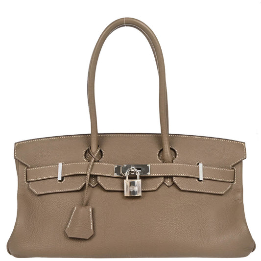 Hermes 2010 Etoupe Clemence JPG Shoulder Birkin