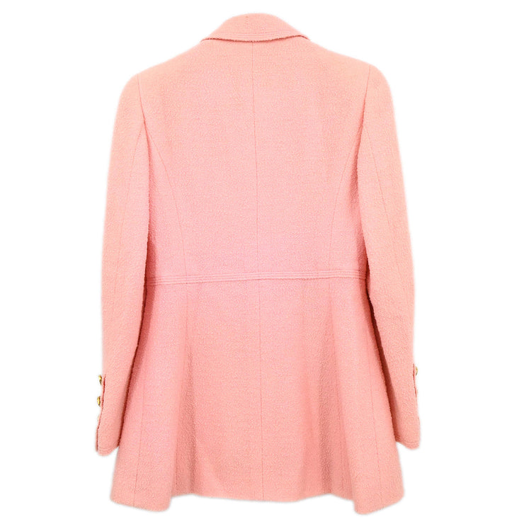 Chanel 1996 Double Breasted Jacket Pink #38