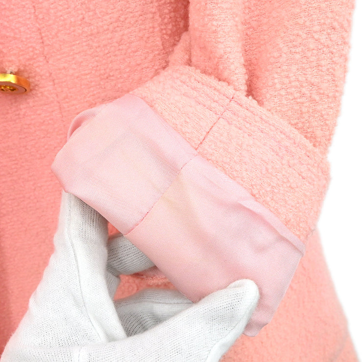 Chanel 1996 Double Breasted Jacket Pink #38