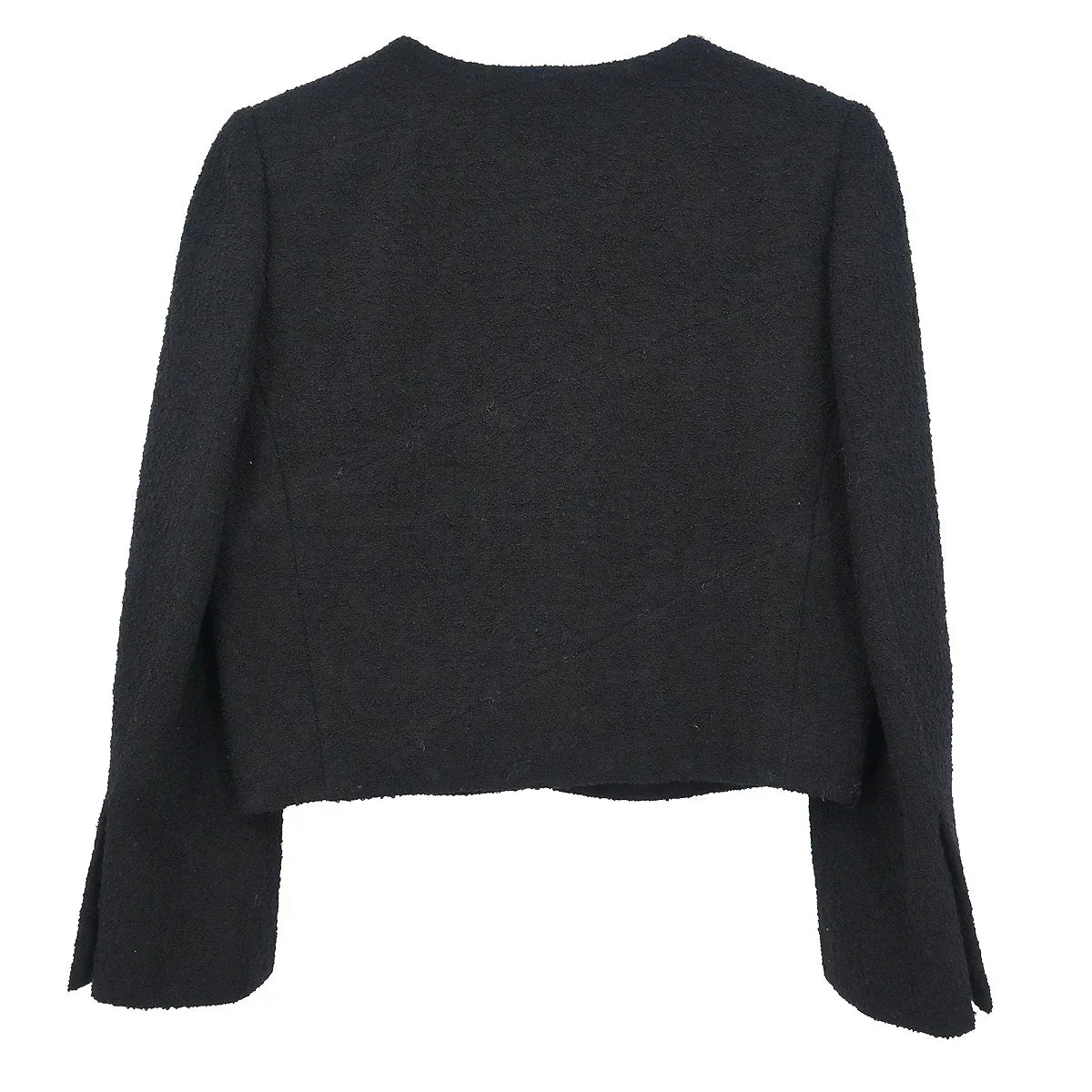 Chanel Collarless Jacket Black #40