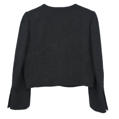 Chanel Collarless Jacket Black #40