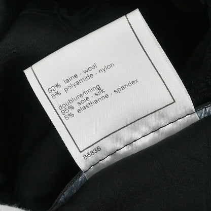 Chanel Collarless Jacket Black #40