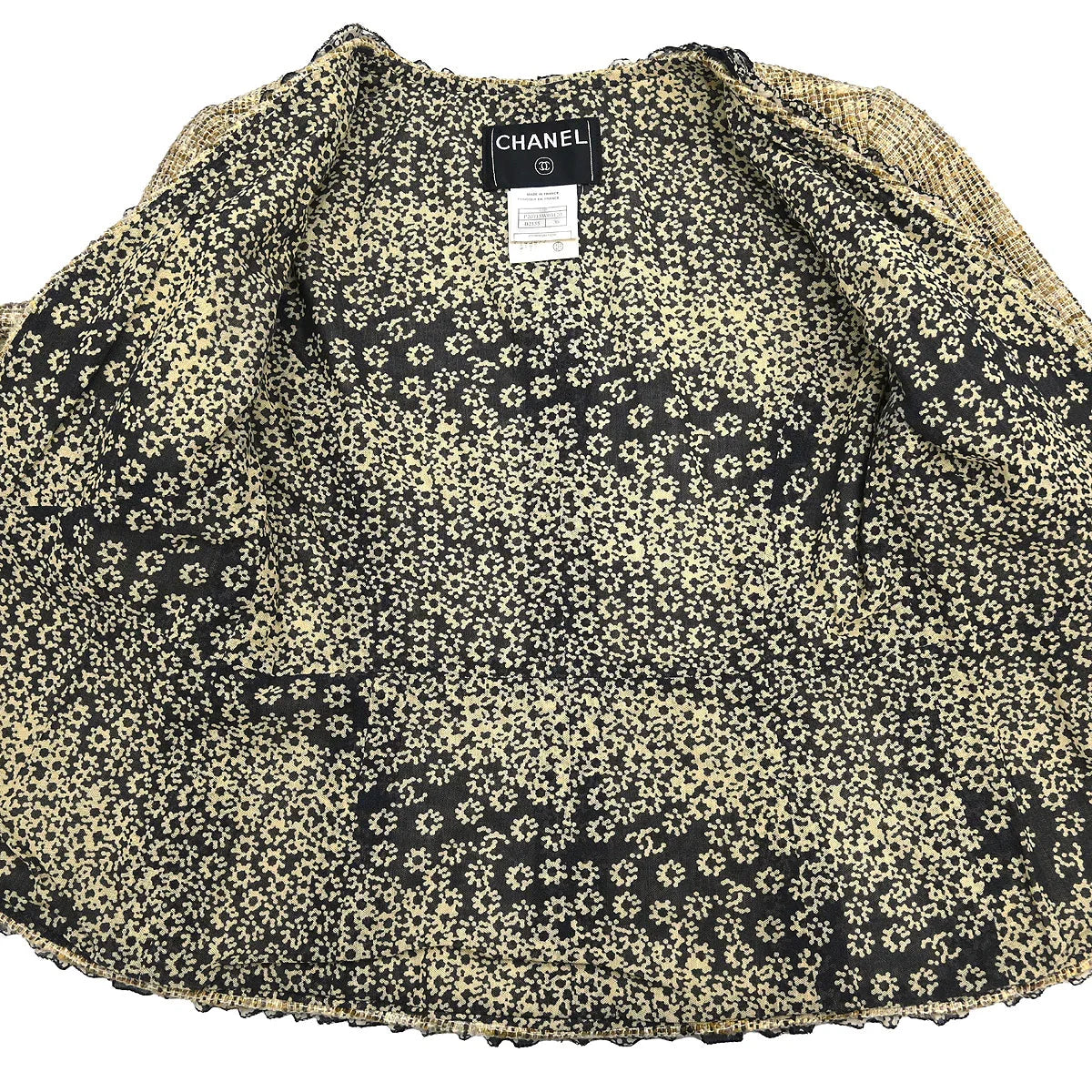 Chanel Collarless Jacket Brown #36