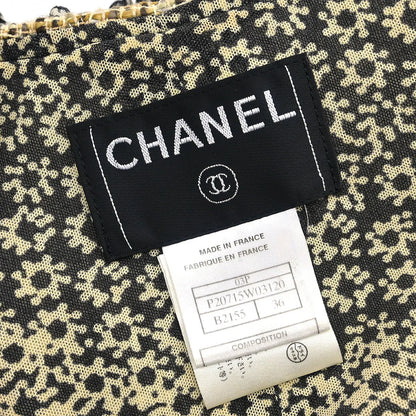Chanel Collarless Jacket Brown #36