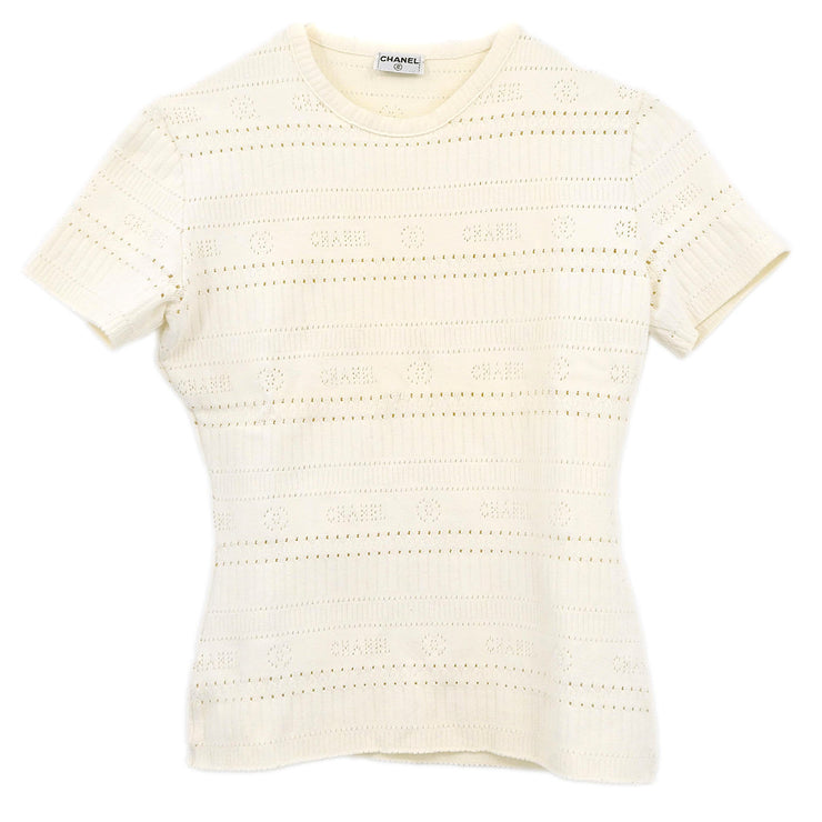 Chanel Short Sleeve Top White #36