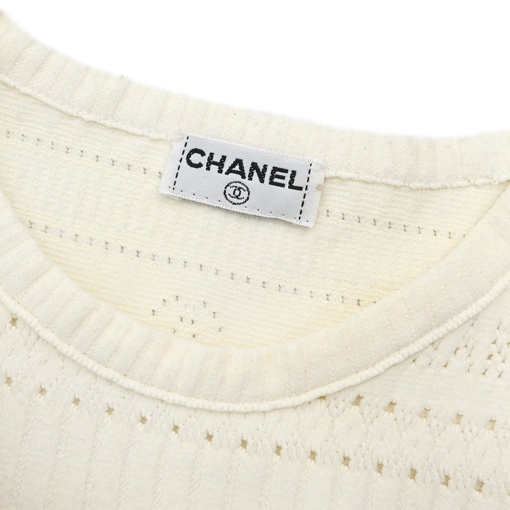 Chanel Short Sleeve Top White #36