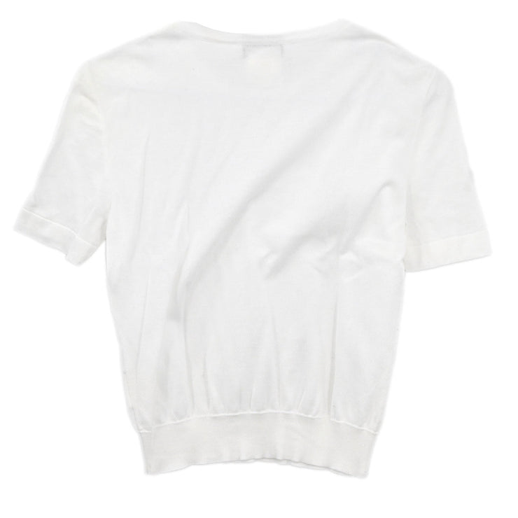 Chanel 1996 Short Sleeve Top White #36