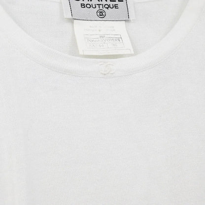 Chanel 1996 Short Sleeve Top White #36
