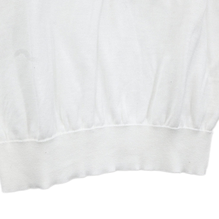 Chanel 1996 Short Sleeve Top White #36