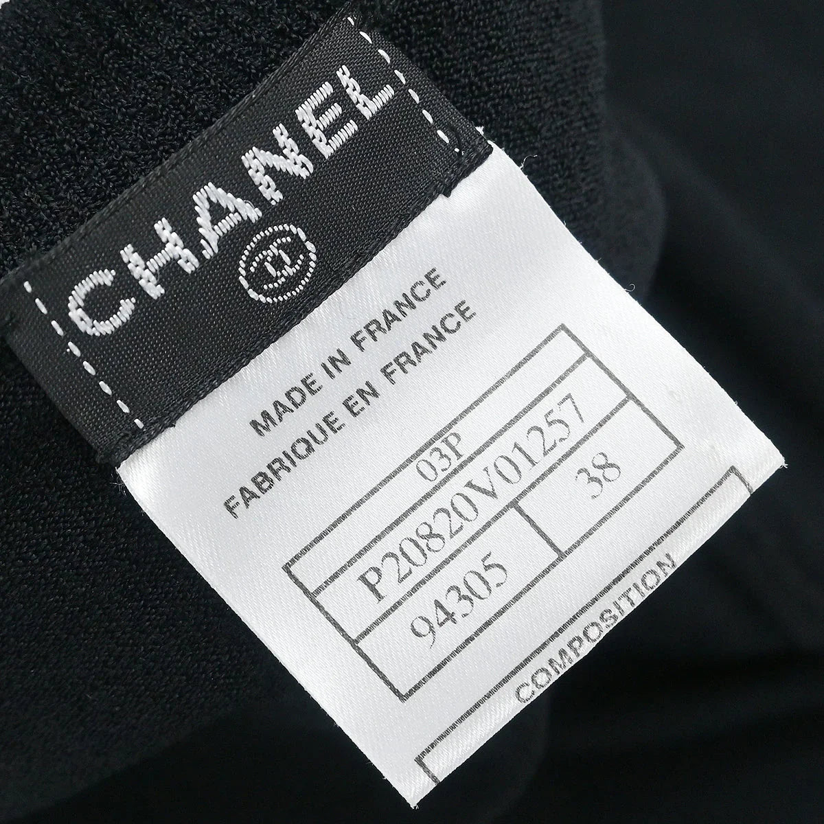 Chanel Top Black #38 03P