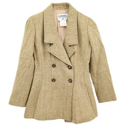 Chanel 1996 Double Breasted Jacket Brown #36