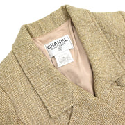 Chanel 1996 Double Breasted Jacket Brown #36