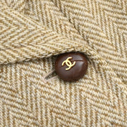 Chanel 1996 Double Breasted Jacket Brown #36