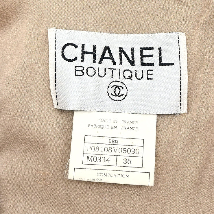 Chanel 1996 Double Breasted Jacket Brown #36