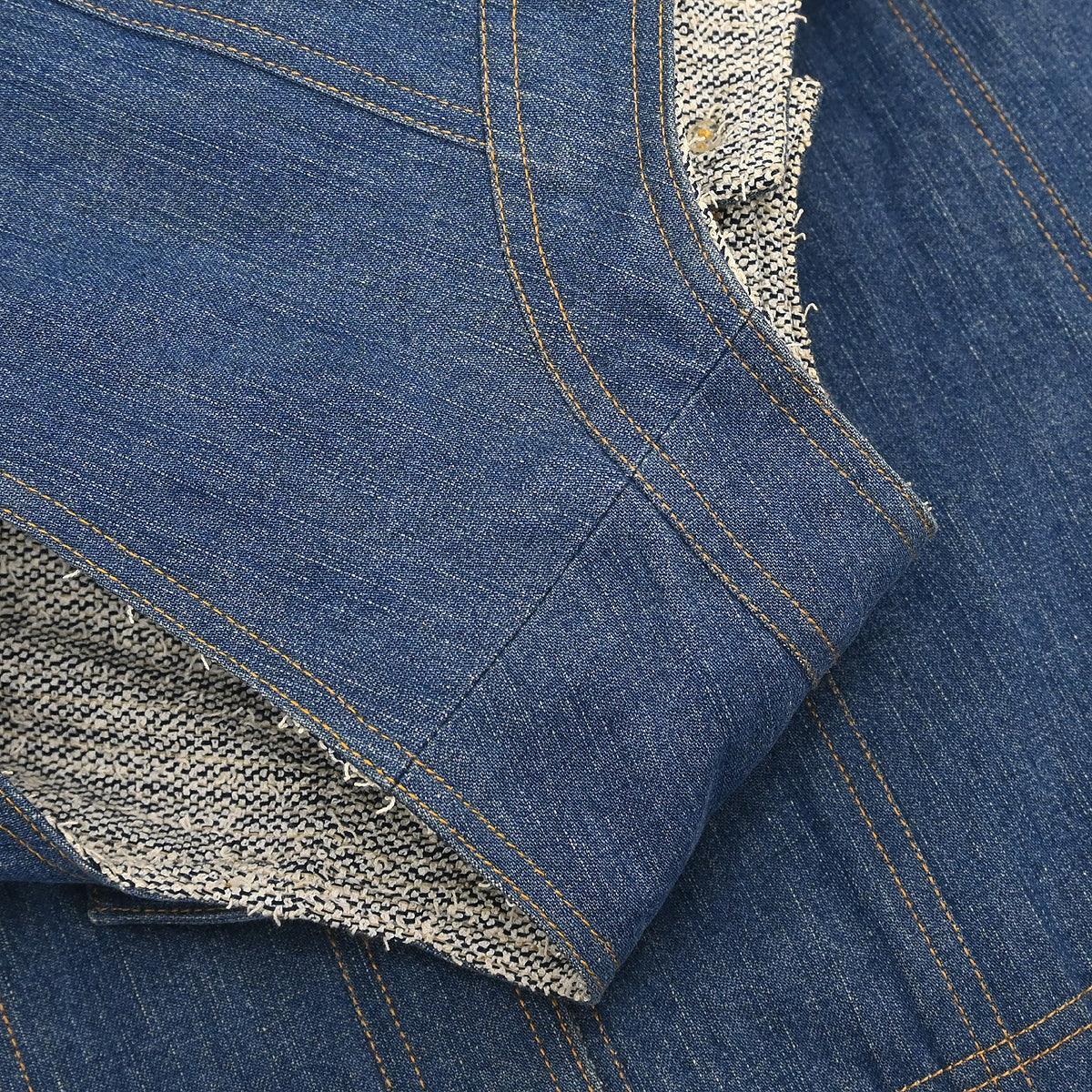 Chanel Sleeveless Vest Denim Jacket Blue #40