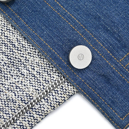 Chanel Sleeveless Vest Denim Jacket Blue #40