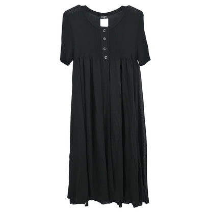 Chanel Long Cardigan Black #40