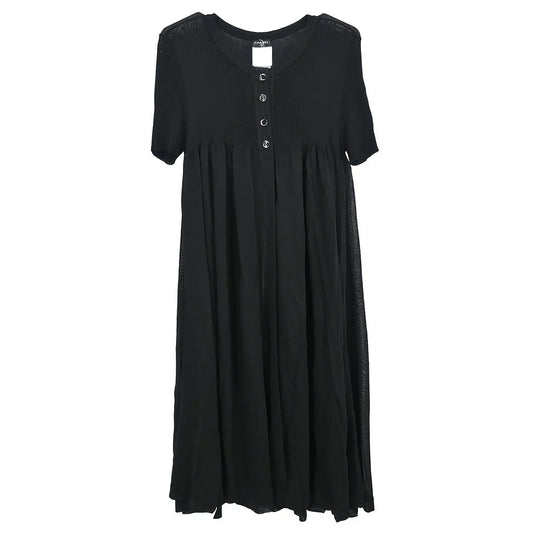Chanel Long Cardigan Black #40