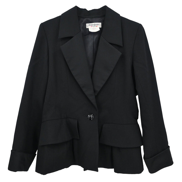 Yves Saint Laurent Single Breasted Jacket Black #40