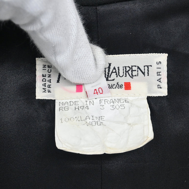 Yves Saint Laurent Single Breasted Jacket Black #40