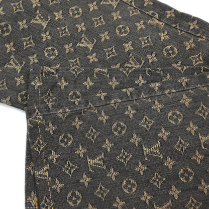 Louis Vuitton Monogram Denim Long Pants Gray #38