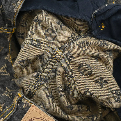 Louis Vuitton Monogram Denim Long Pants Gray #38