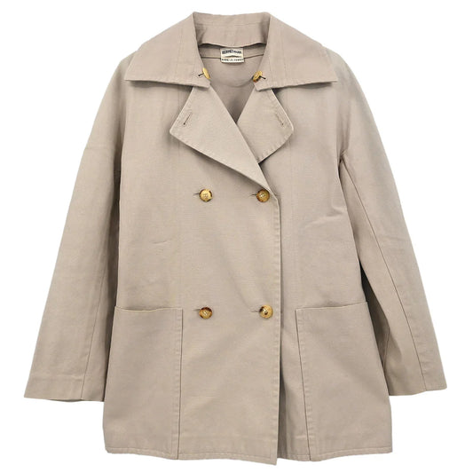 Hermes Double Breasted Jacket Beige #36