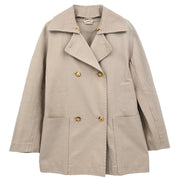 Hermes Double Breasted Jacket Beige #36