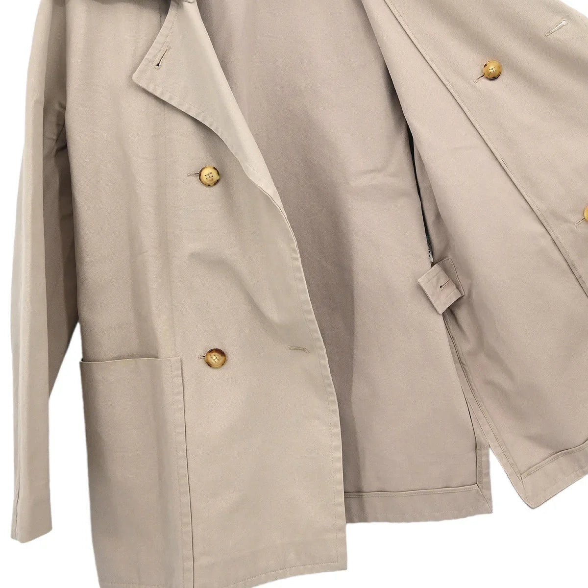 Hermes Double Breasted Jacket Beige #36