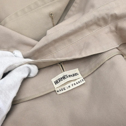 Hermes Double Breasted Jacket Beige #36
