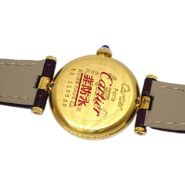 Cartier * Must Vendome Quartz Watch SV925