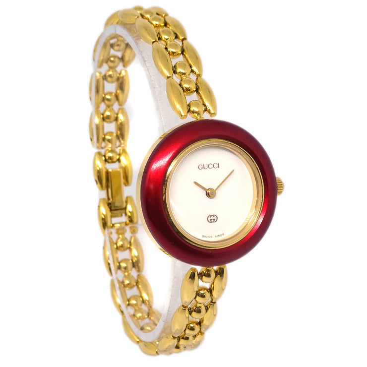 Gucci 11/12 Change Bezel Chameleon Quartz Watch SS