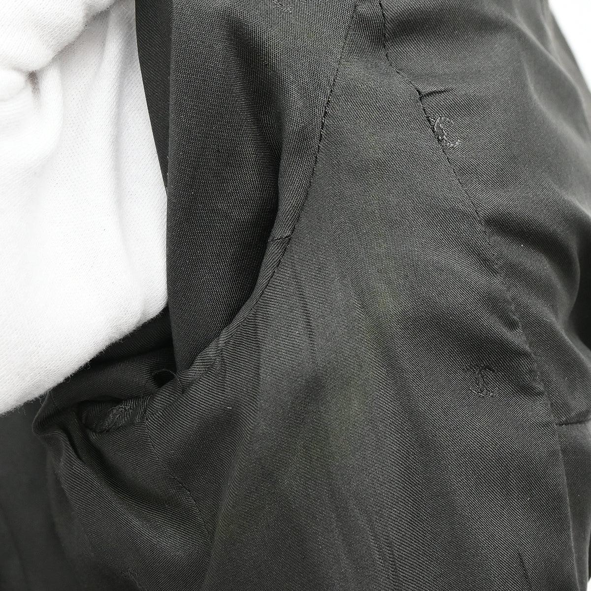 Chanel 1996 Setup Suit Jacket Skirt Gray #38