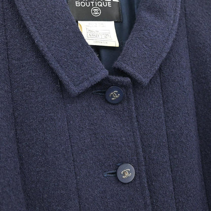 Chanel Setup Suit Jacket Skirt Navy #38