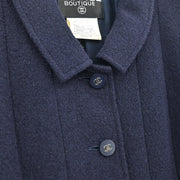 Chanel Setup Suit Jacket Skirt Navy #38