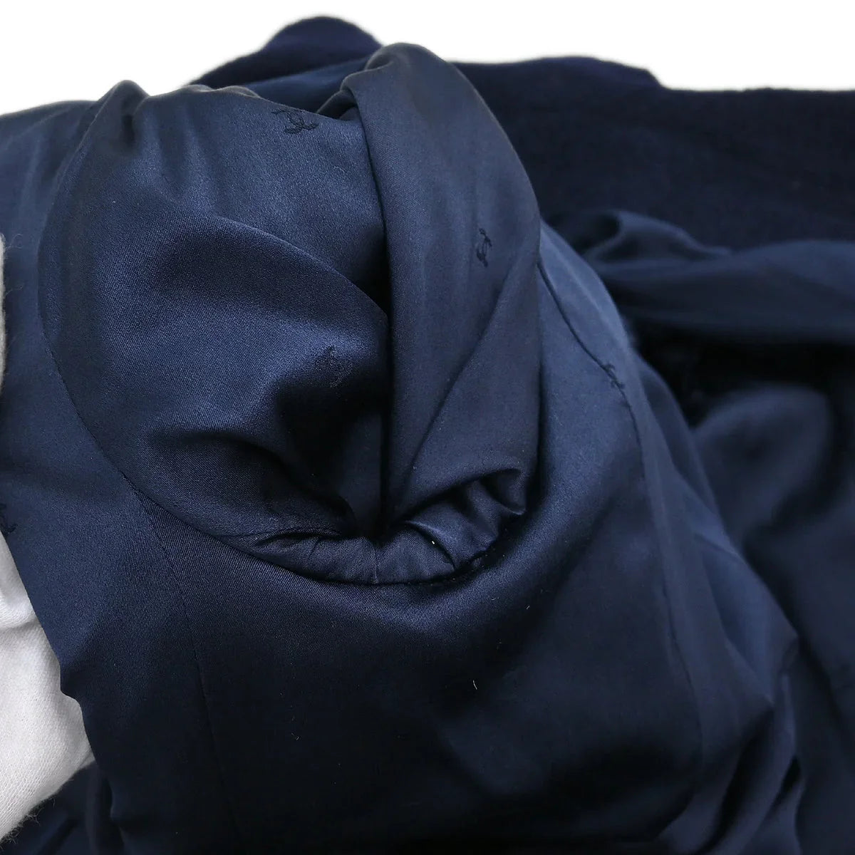 Chanel Set Suit Jacket Skirt Navy #36 95A